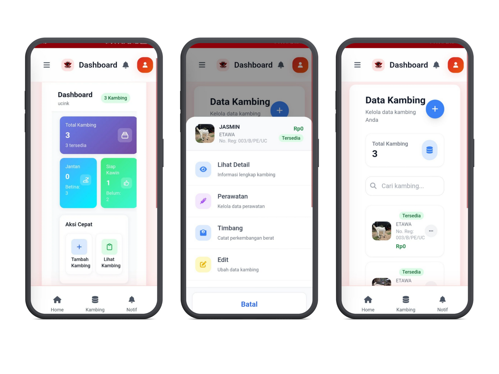 Mockup Aplikasi Peternakan